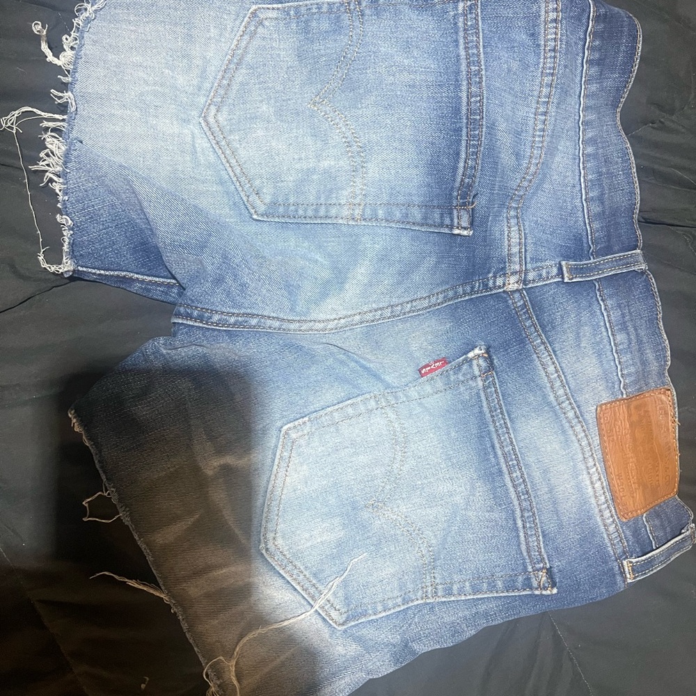Levi's Faded Blue Denim Shorts